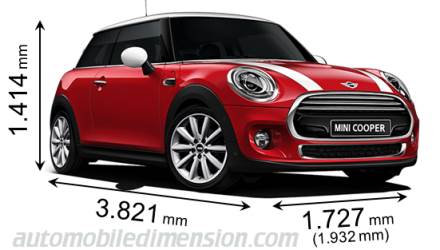 MINI 3-door 2014 Abmessungen