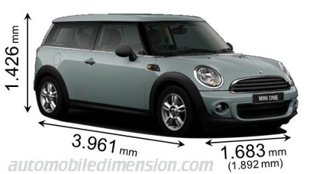 MINI Clubman 2010 Abmessungen