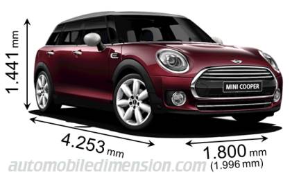 MINI Clubman 2015 afmetingen