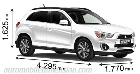 Mitsubishi ASX 2014 Abmessungen