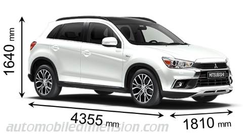 Dimension Mitsubishi ASX 2017