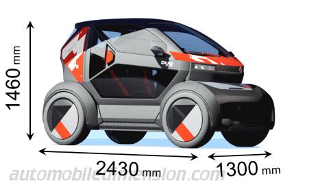 Mobilize Duo 2023 dimensions with length, width and height