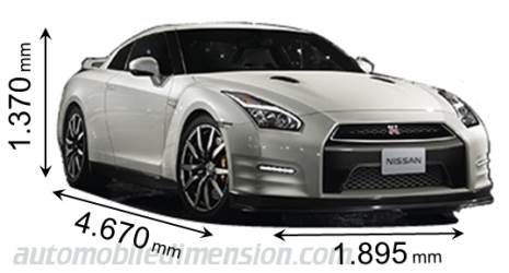 Nissan GT-R 2014 mått