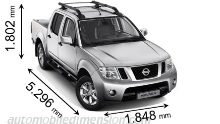 Dimension Nissan Navara 2010