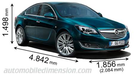 Dimensioni Opel Insignia 2013