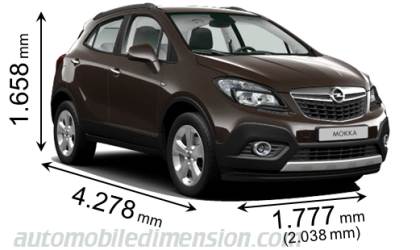 Dimension Opel Mokka 2012