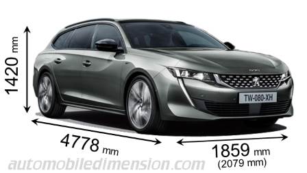 Peugeot 508 SW Größe