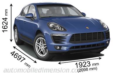 Porsche Macan 2014 Größe