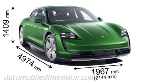 Porsche Taycan Cross Turismo 2021 dimensions