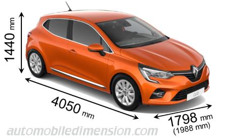 Dimensioni Renault Clio 2019