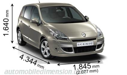 Dimension Renault Scenic 2009