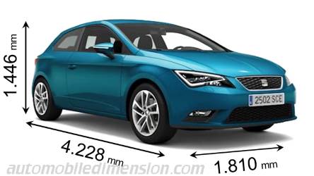 Seat Leon SC 2013 Abmessungen