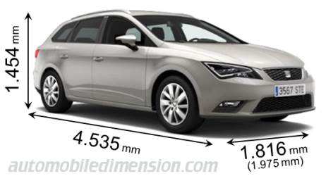 Seat Leon ST 2013 size