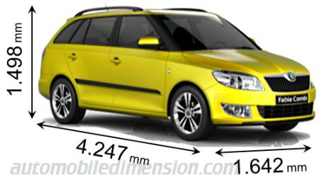 Skoda Fabia Combi 2010 mått