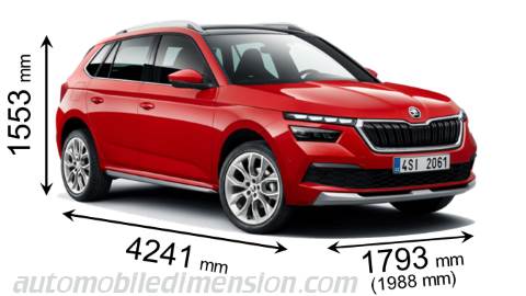 Skoda Kamiq 2020 Abmessungen