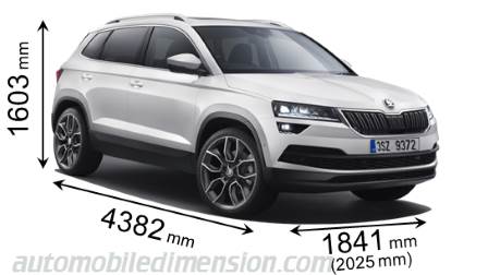 Skoda Karoq 2018 size