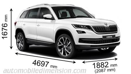 Skoda Kodiaq 2017 mått