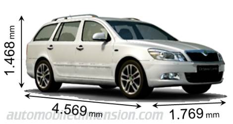 Dimensioni Skoda Octavia Combi 2009