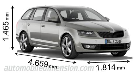 Skoda Octavia Combi 2013 Abmessungen