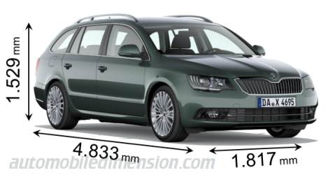 Skoda Superb Combi 2013 mått