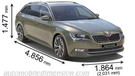 Skoda Superb Combi 2015 Größe