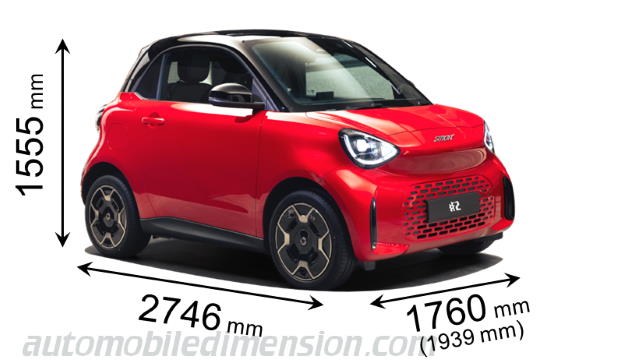 Smart #2 Abmessungen