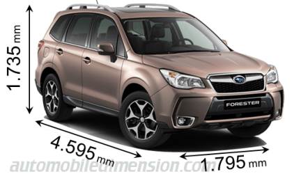 Dimensioni Subaru Forester 2013