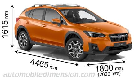 Subaru XV 2018 mått