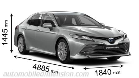 Dimension Toyota Camry 2019