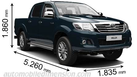 Dimensioni Toyota Hilux 2012