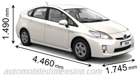 Toyota Prius 2009 dimensions