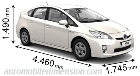 Toyota Prius 2009 size