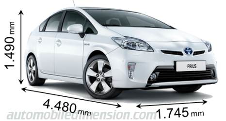 Dimension Toyota Prius 2012