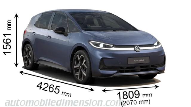 Volkswagen ID.3 Neo Abmessungen