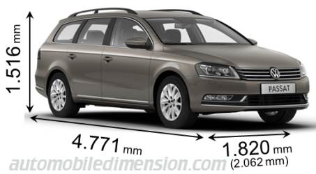 Dimensioni Volkswagen Passat Variant 2010