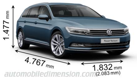 Volkswagen Passat Variant 2015 Größe