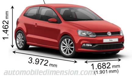 Volkswagen Polo 2014 afmetingen