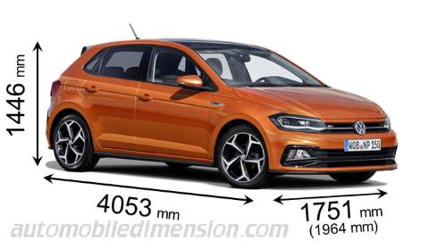 Dimensioni Volkswagen Polo 2017