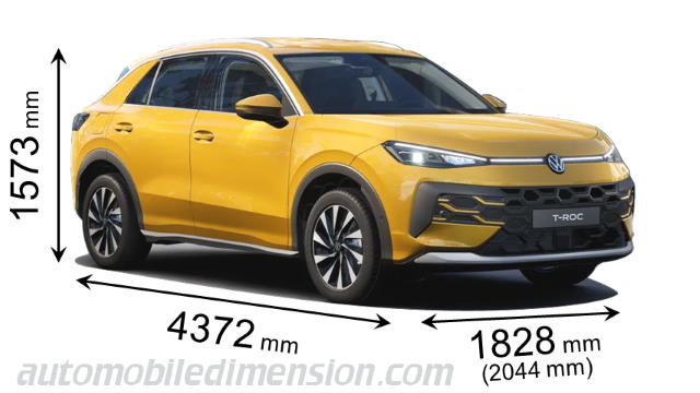 Modellino Auto Volkswagen T-Roc 2014 Scala 1:36 - Die Cast Con Portiere Apribili, Colore Oro, Giocattolo Da Collezione
