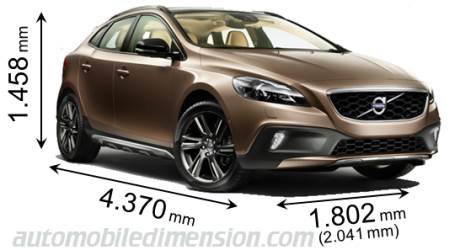 Volvo V40 Cross Country 2012 afmetingen