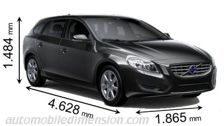 Volvo V60 2010 mått