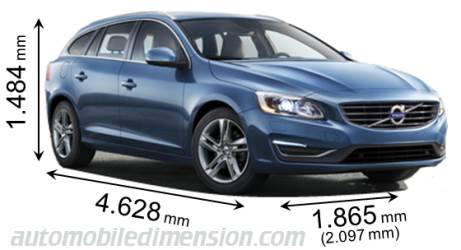 Volvo V60 2013 Größe