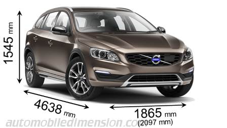 Volvo V60 Cross Country 2015 afmetingen