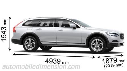 Volvo V90 Cross Country 2017 afmetingen