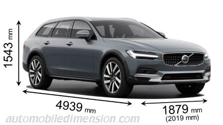 Volvo V90 Cross Country lunghezza x larghezza x altezza