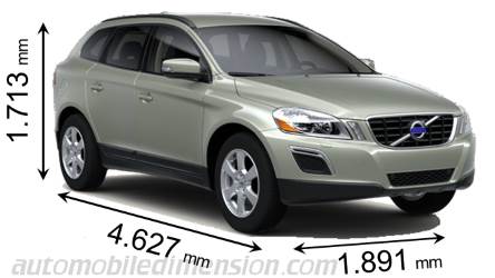 Volvo XC60 2008 mått