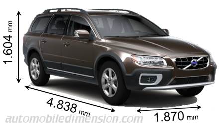 Volvo XC70 2007 mått